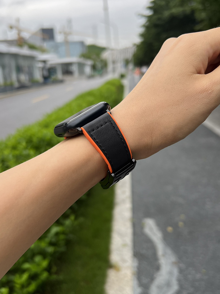 H Magnetic Buckle Leather with Silicone Band