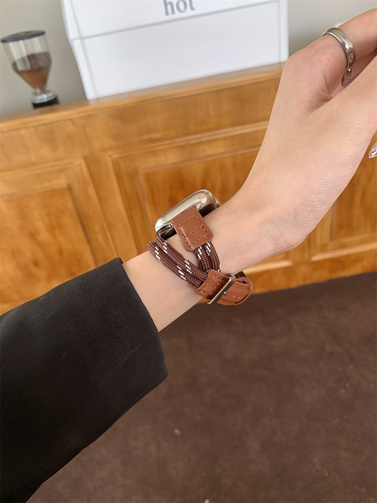 Stylish Rope Double Loop Leather Band