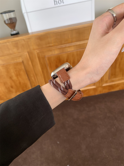 Stylish Rope Double Loop Leather Band