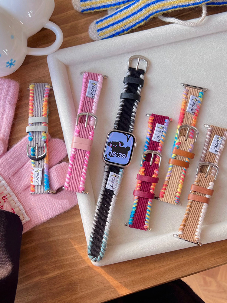 Hand-wound Corduroy Leather Band