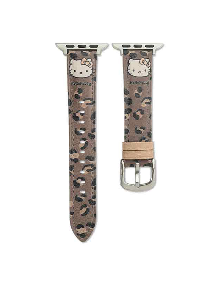 Kitty Leopard Leather Band