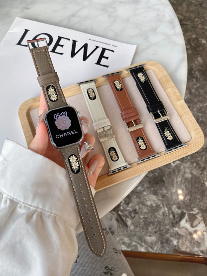 Sunflower Embroidery Leather Band