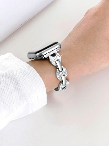 Super Bling Diamond Stainless Steel Band