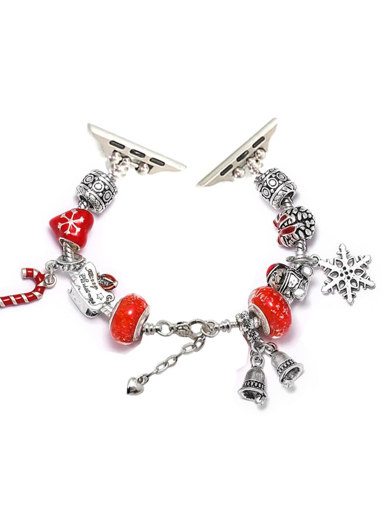 Christmas Charm Series A Crystal Beaded Band