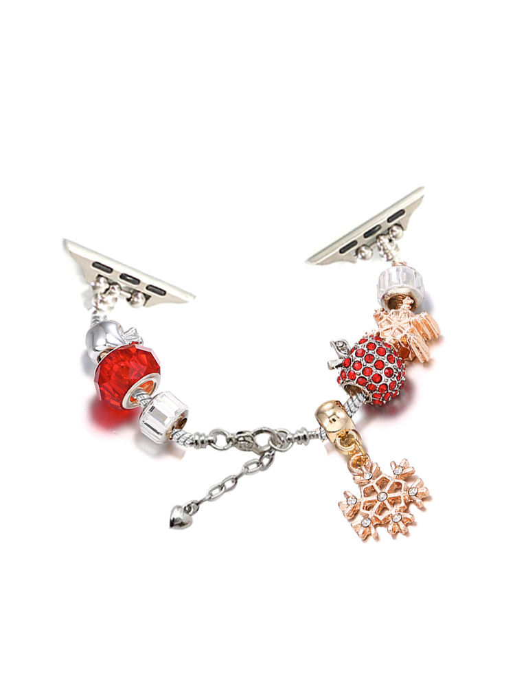 Christmas Snowflake Crystal Beaded Band