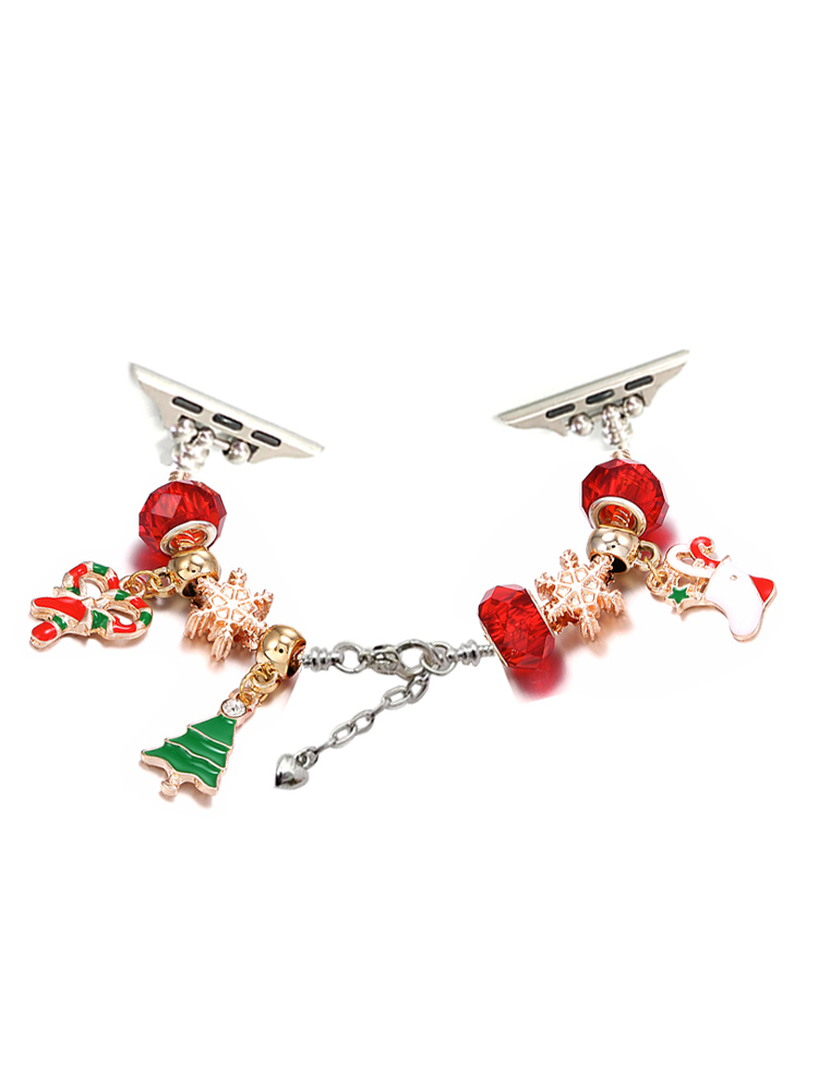 Christmas Tree Crystal Beaded Band