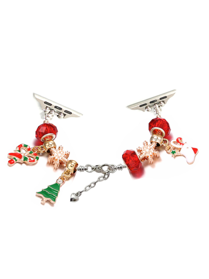 Christmas Tree Crystal Beaded Band