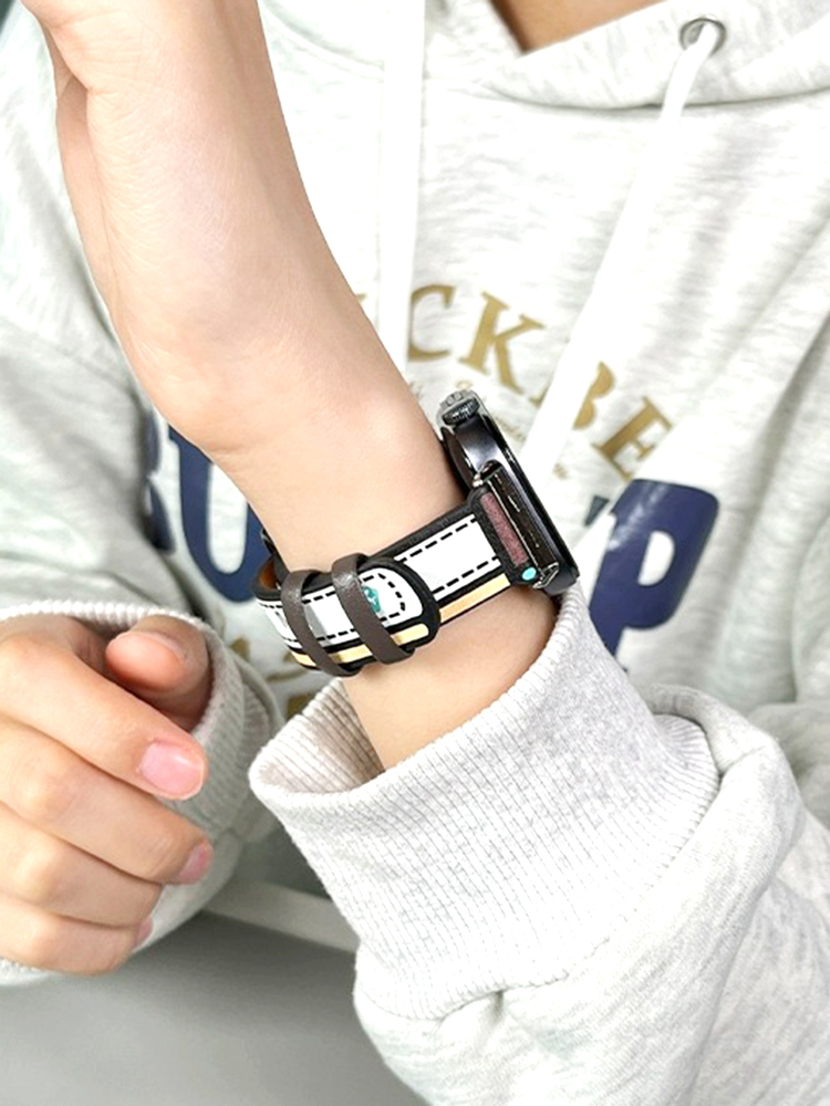 Pixel Comic Style Leather Band