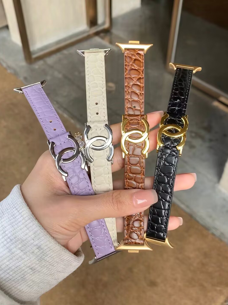 Double C Magnetic Magnetic Leather Band