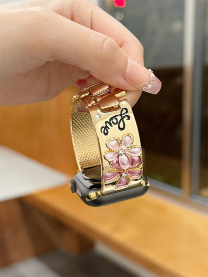 Flower LOVE Stainless Steel Band