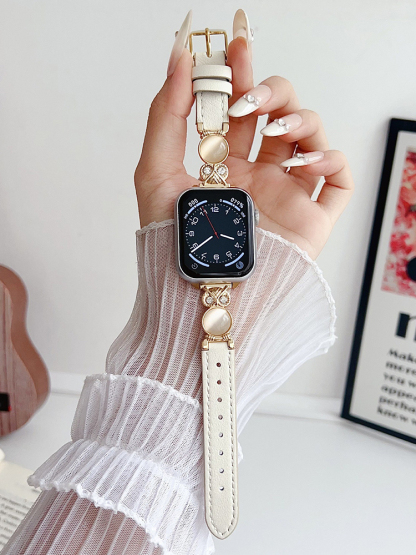 Crystal Stone Owl Buckle Leather Band