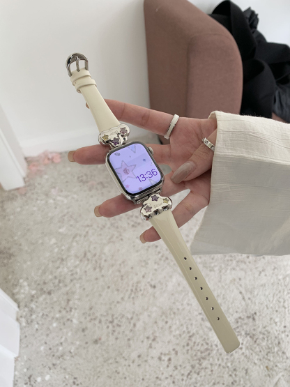 Clouds Buckle Leather Band