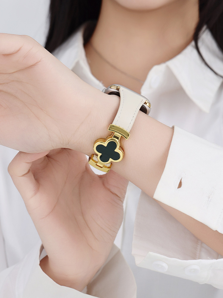 Clover Magnetic Curve Leather Band