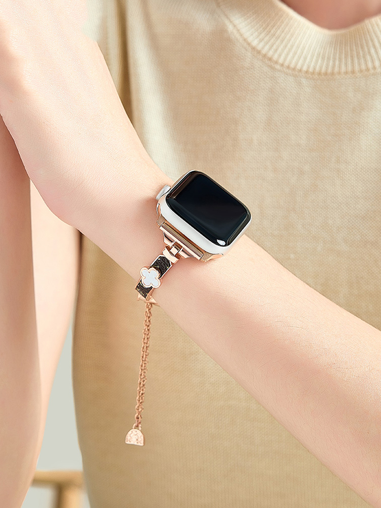 Four Leaf Clover Bracelet Stainless Steel Band