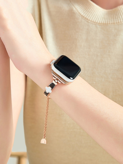 Four Leaf Clover Bracelet Stainless Steel Band