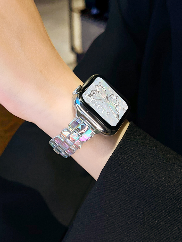 Laser Wave Edge Resin Band