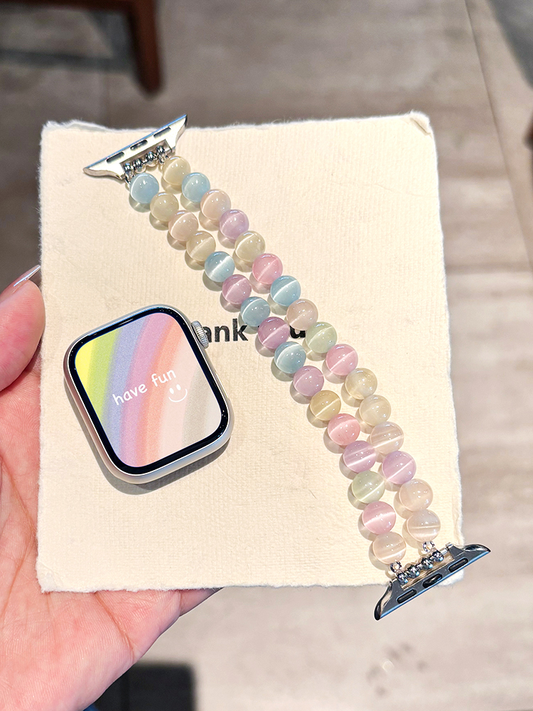 Multicolored Opal Apple Watch Band - Tatanband