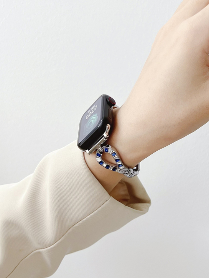 Zircon Teardrop-shaped Stainless Steel Band