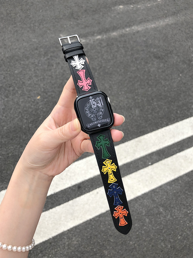 Color Chrome Hearts Leather Band