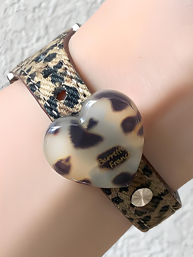 Leopard Curve Leather Band for Apple Watch