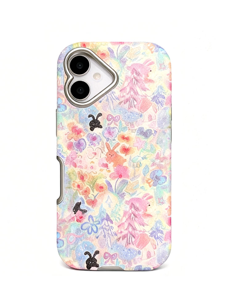 Oil Painting Style Rabbit Case for iPhone