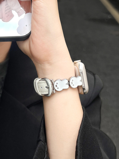 Easter Series Bunny Leather Band for Apple Watch