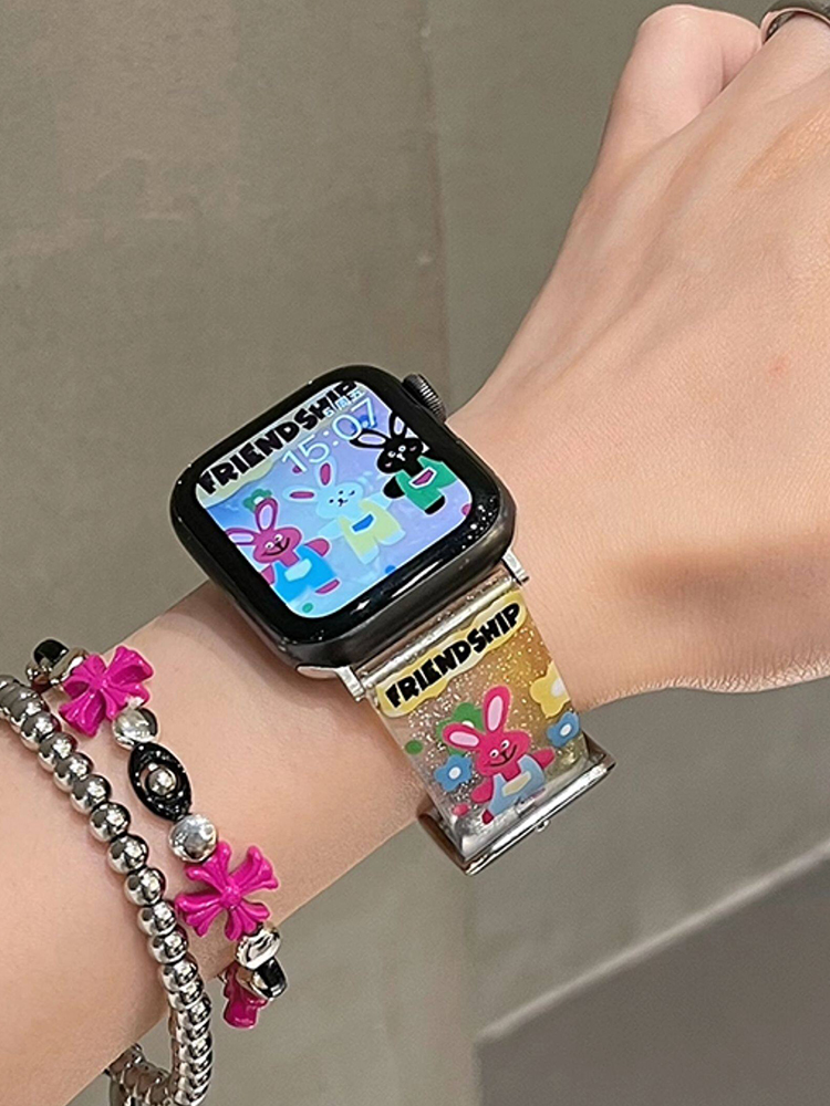 Easter Series Cartoon Bunny Silicone Band for Apple Watch