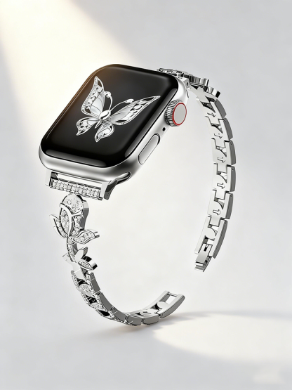 Rose Diamond Metal Band for Apple Watch