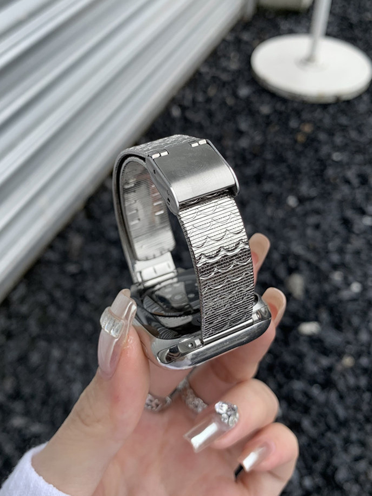 Fish-Scale Pattern Stainless Steel Band for Apple Watch