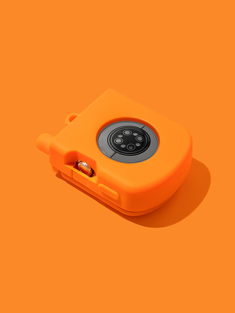 Cute Phone with Mirror Decoration Silicone Protective Case for Apple Watch