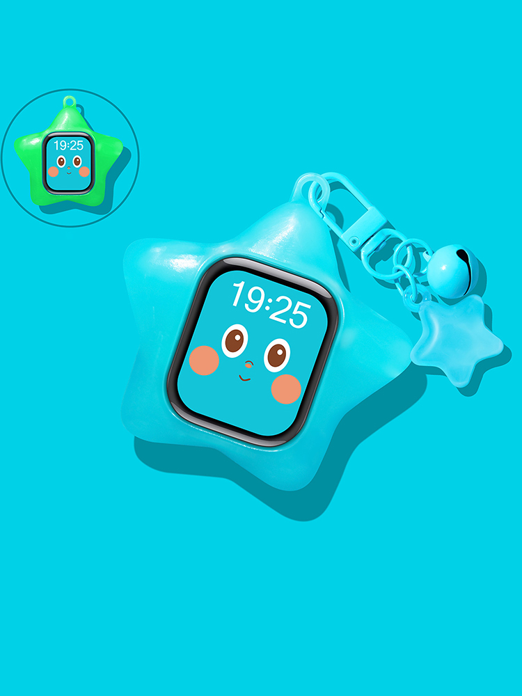 Glow-in-the-dark Stars Decoration Silicone Protective Case for Apple Watch