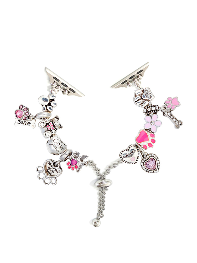 Cute Paws Crystal Beaded Band