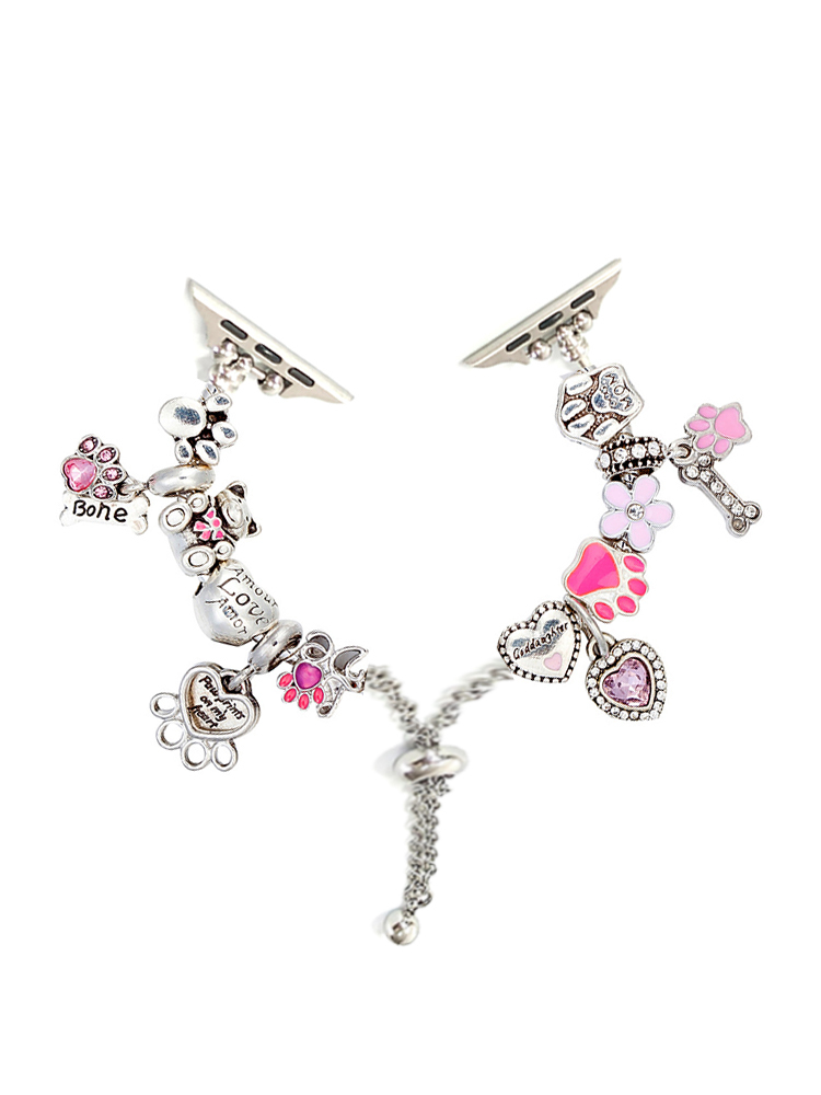 Cute Paws Crystal Beaded Band