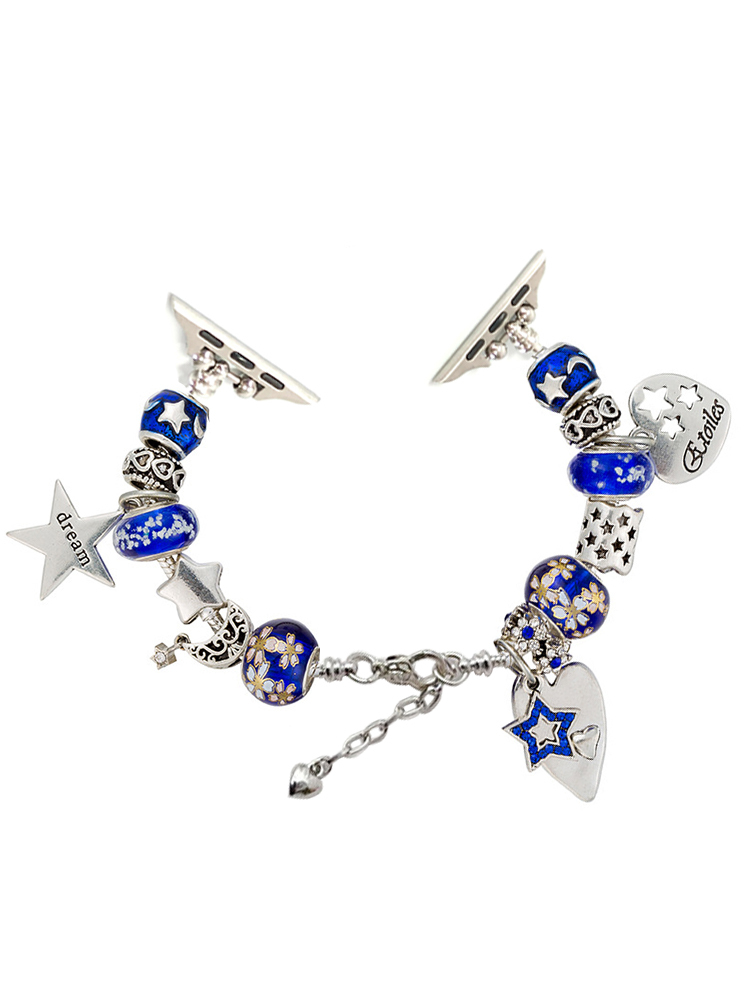 Royal Blue Dream Crystal Beaded Band