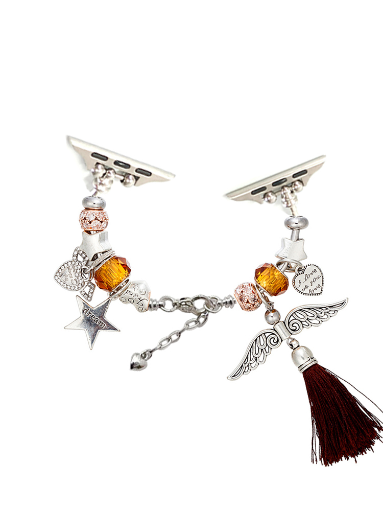 Tassel Angel Crystal Beaded Band
