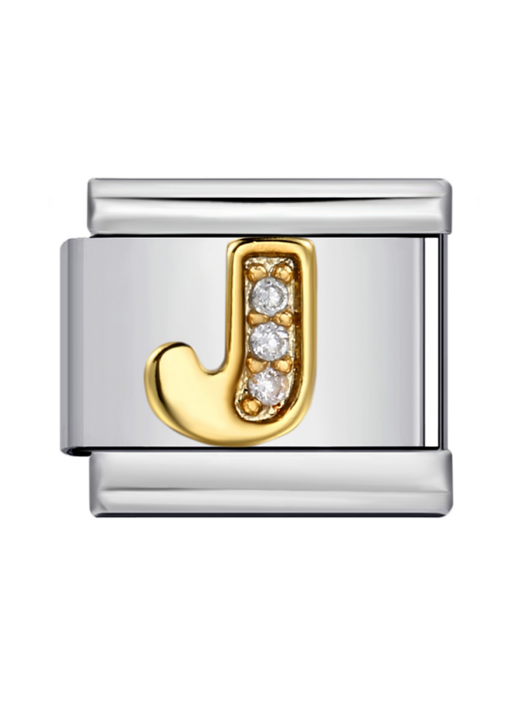 Diamond-Set Letters Modular Charm