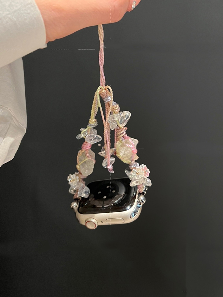 Crystal Raw Stone Woven Band