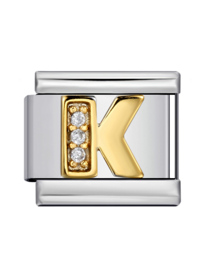 Diamond-Set Letters Modular Charm