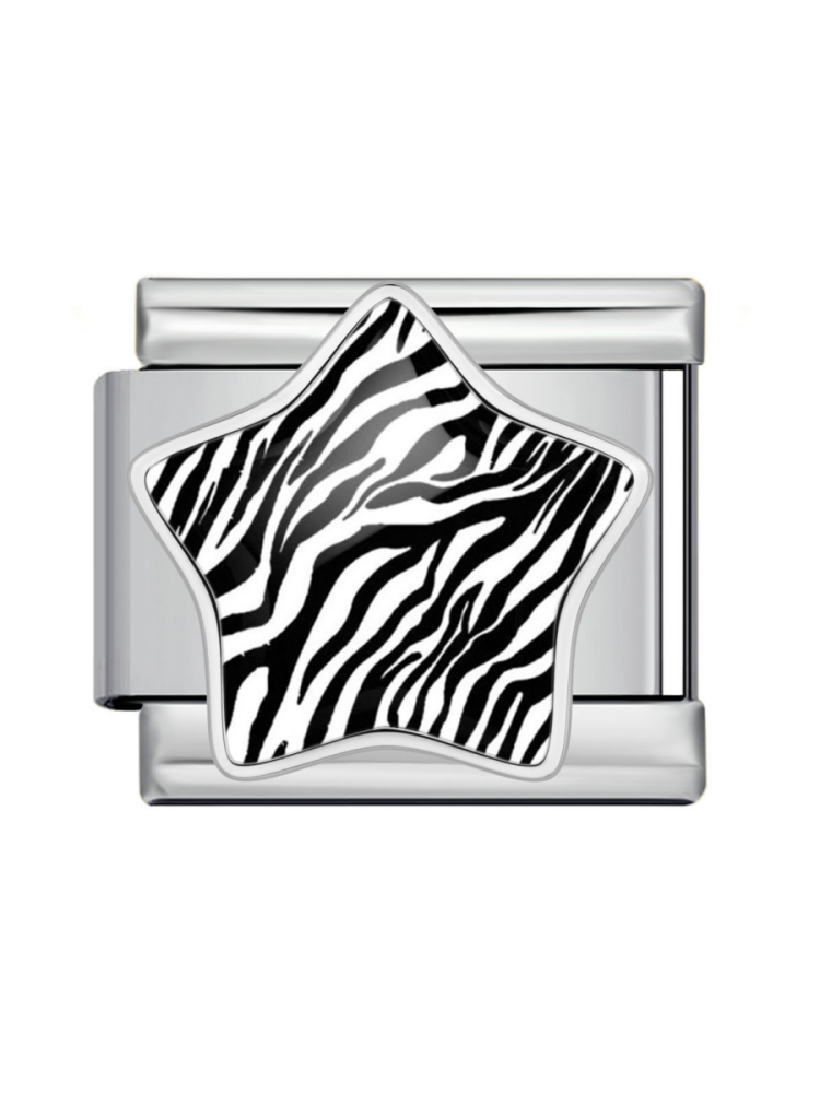 Leopard-Print Star Modular Charm