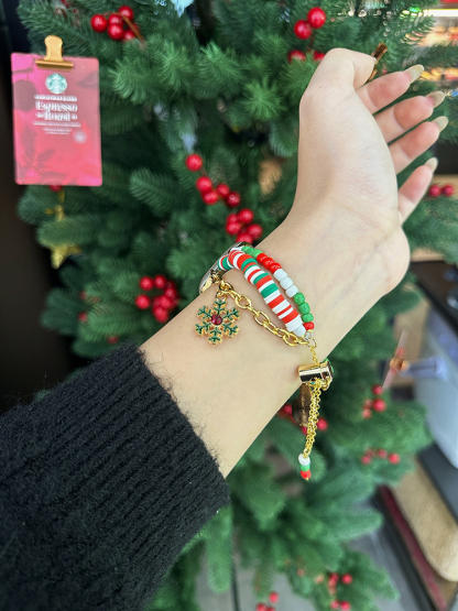 Christmas 3 Chain Stainless Steel Band