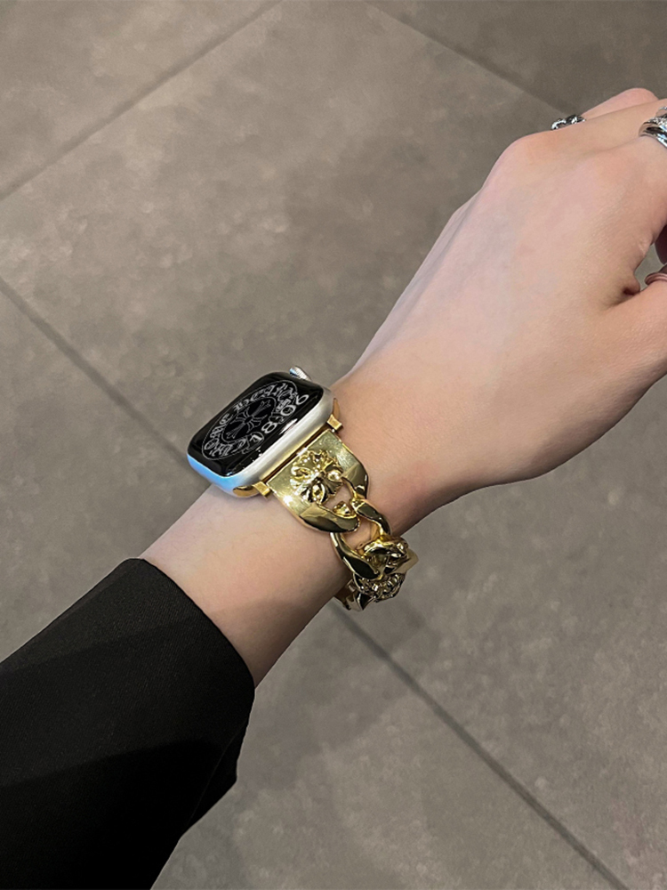 Carved Chain Stainless Steel Band