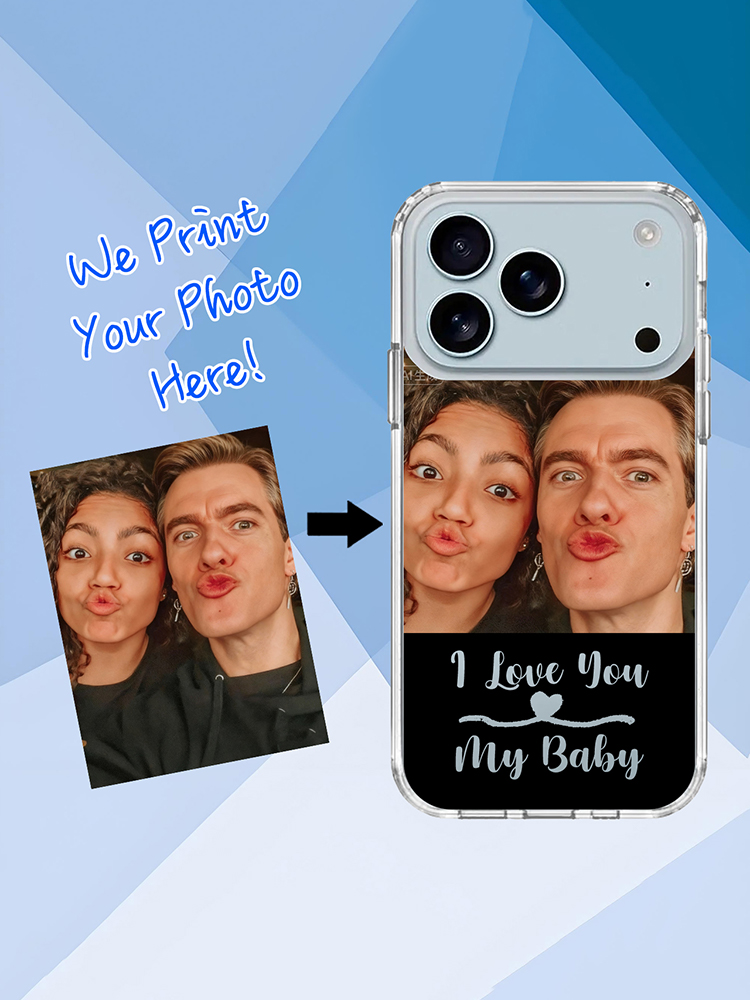Custom 'I Love You My Baby' Clear Case for iPhone