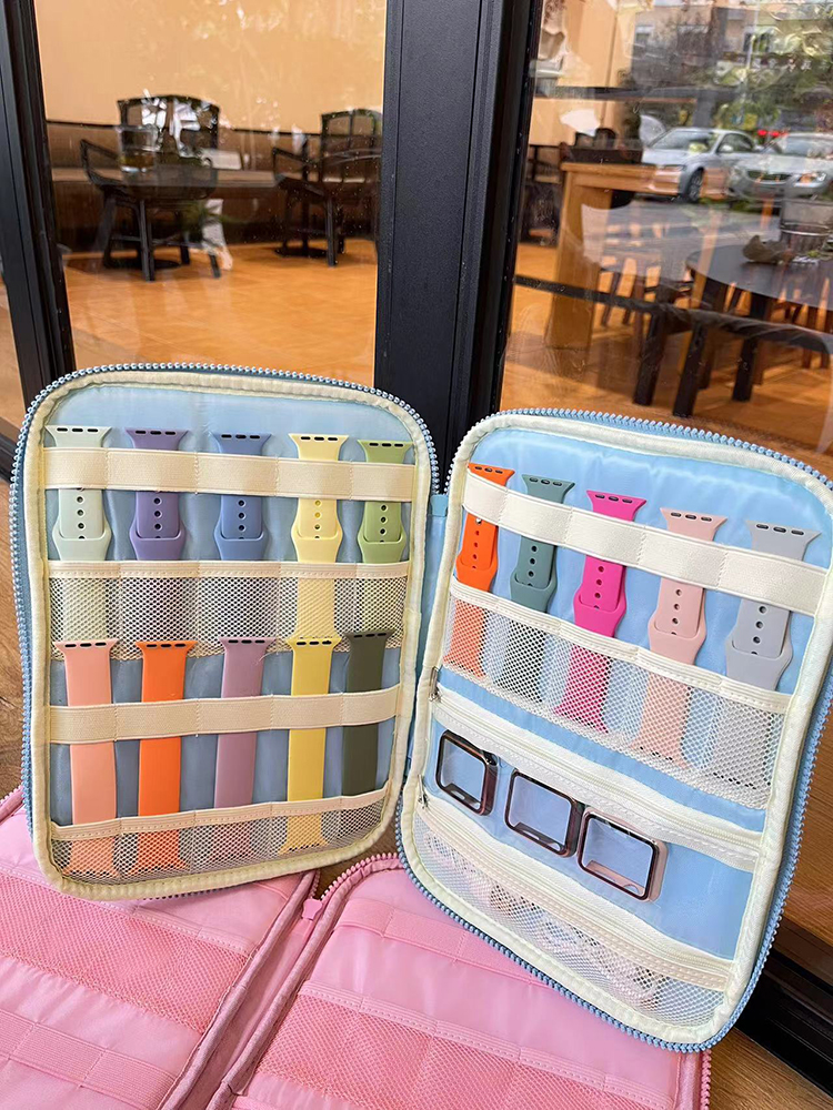 Love Wave Soft Watch Band Storage Bag