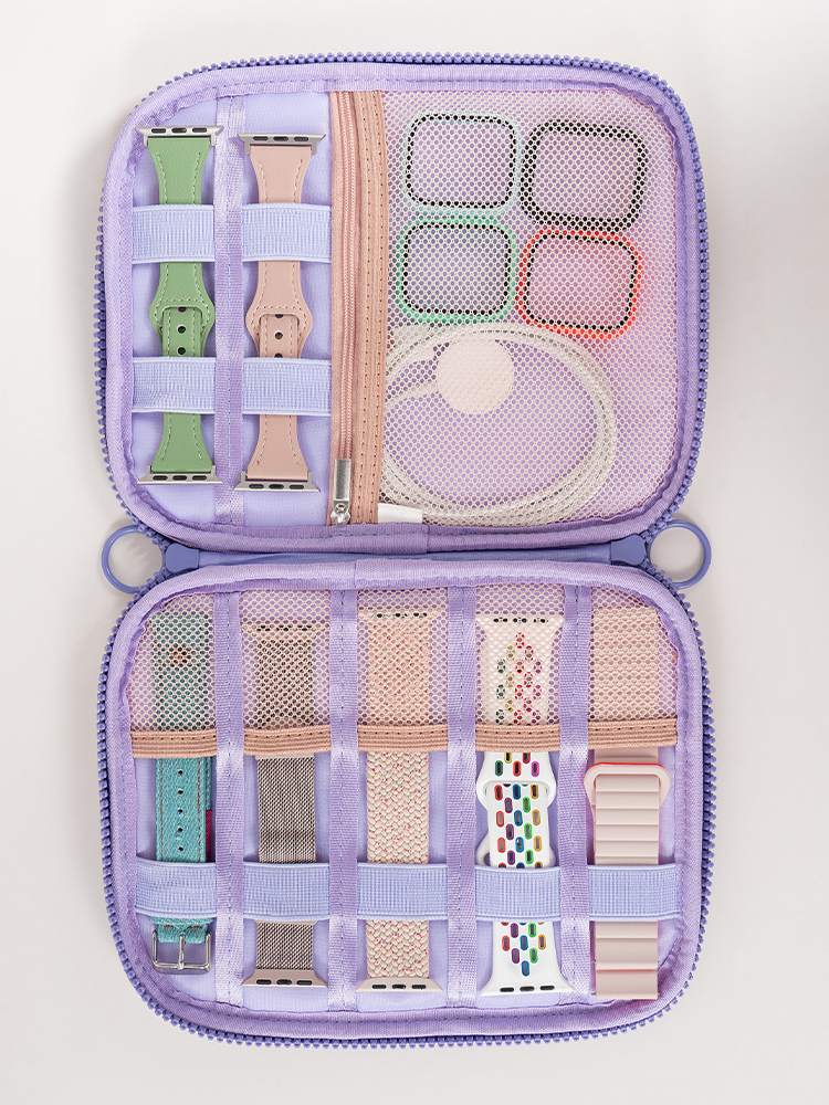 Letter Soft Watch Band Storage Bag