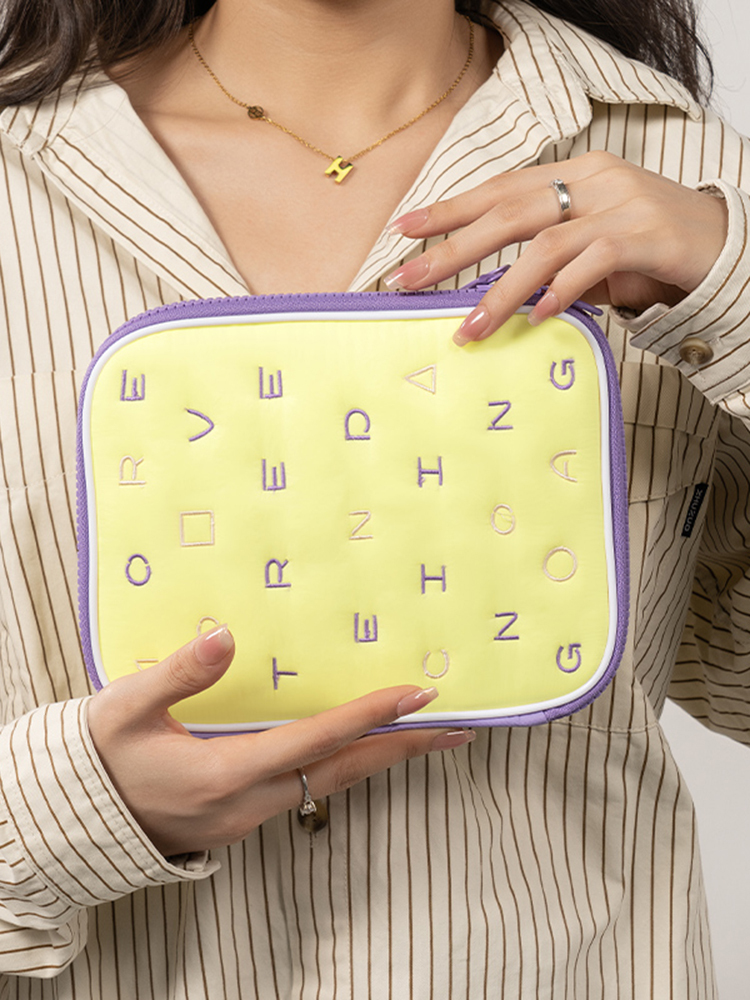 Letter Soft Watch Band Storage Bag