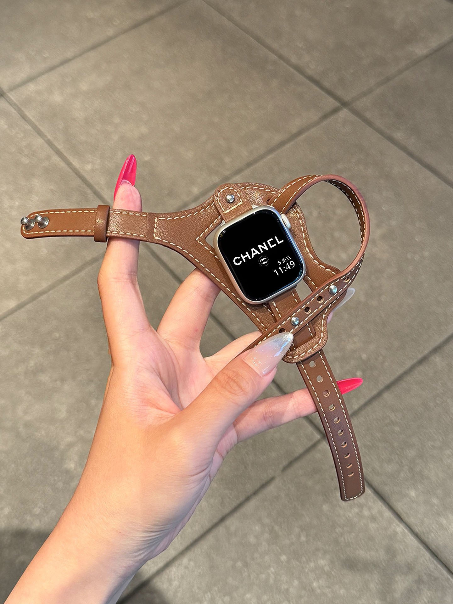 Outdoor Cycling Palm-worn Leather Band