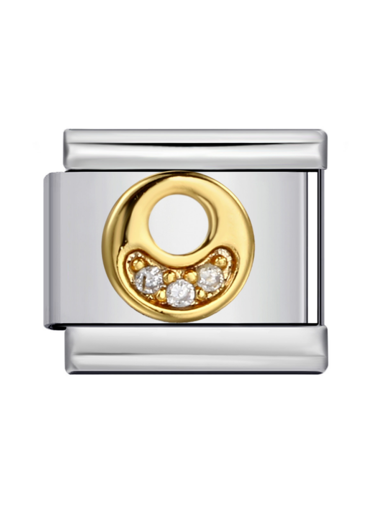 Diamond-Set Letters Modular Charm