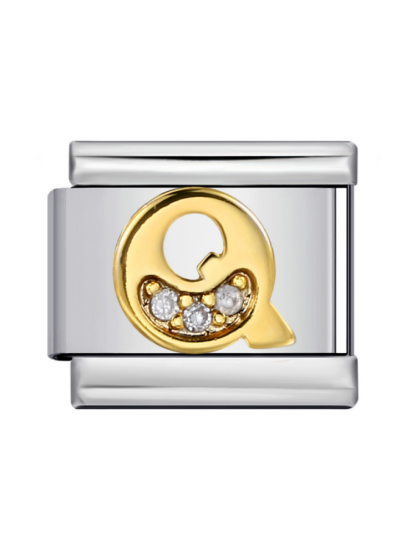 Diamond-Set Letters Modular Charm