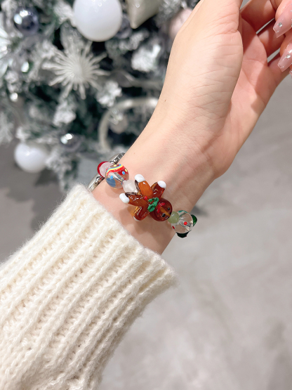 Cute Christmas Glass Beaded Band