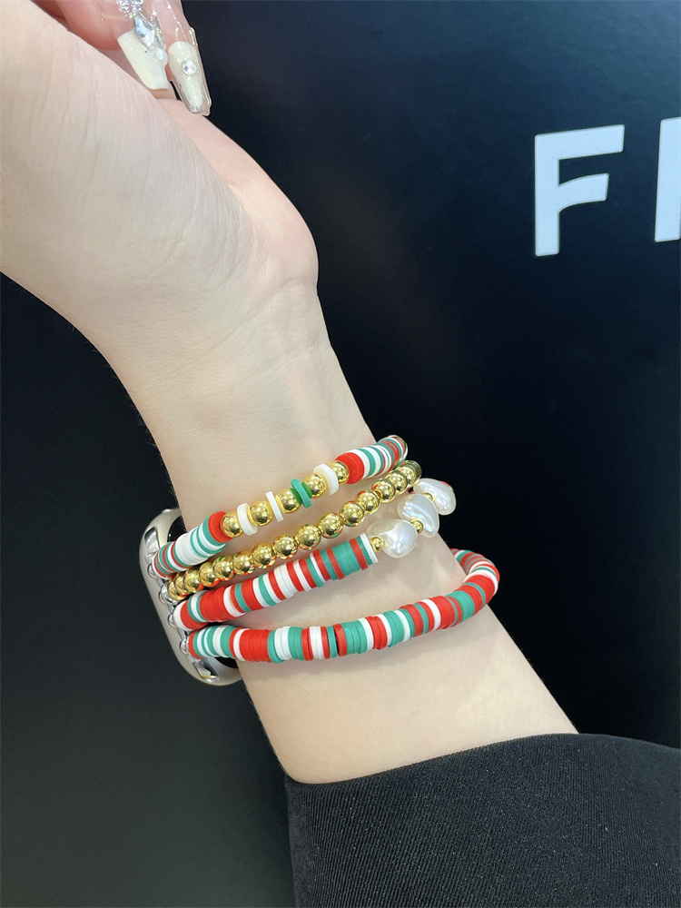 Christmas 4-chain Beaded Band